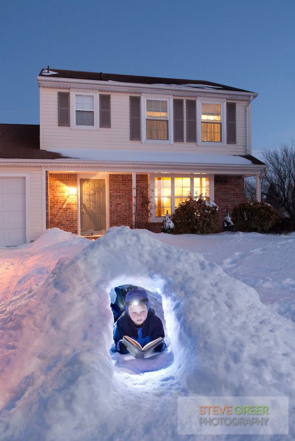 Getting Away from it All, in a Winter Igloo